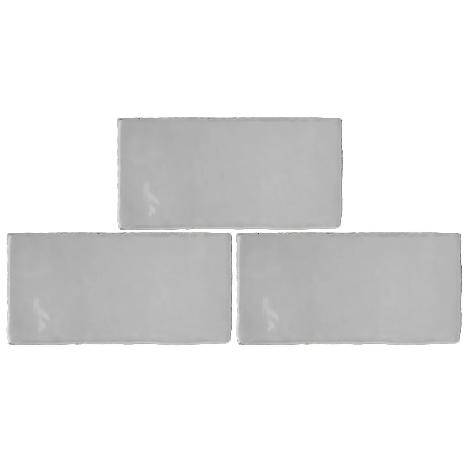 Country Living Artisan Whisper Grey Ceramic Wall Tile 75 X 150mm - 0.5sqm Pack 5 Country Living Artisan Whisper Grey Ceramic Wall Tile 75 X 150mm - 0.5sqm Pack - Image 3