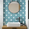 Country Living Starry Skies Peacock Teal Porcelain Wall & Floor Tile - 200 X 200mm - 0.52sqm Pack -Sandtex Shop 13220582 1814909608243723