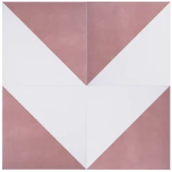 House Beautiful Cube Blush Porcelain Wall & Floor Tile 200 X 200mm - 0.52sqm Pack -Sandtex Shop 13220593 8314915382702721
