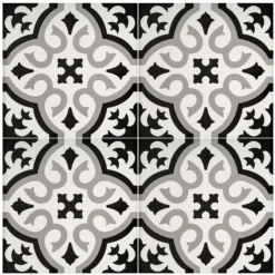 Fiore Classic Grey Porcelain Wall & Floor Tile 200 X 200mm - 0.52sqm Pack -Sandtex Shop 13220599 1024916347947873