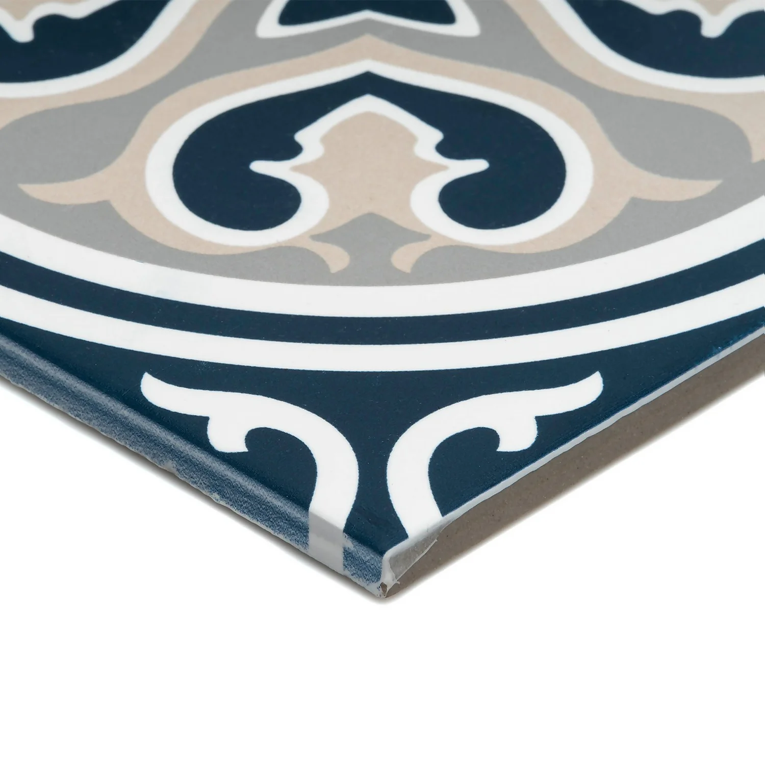 Fiore Vintage Floral Porcelain Wall & Floor Tile 200 X 200mm - 0.52sqm Pack 6 Fiore Vintage Floral Porcelain Wall & Floor Tile 200 X 200mm - 0.52sqm Pack - Image 4