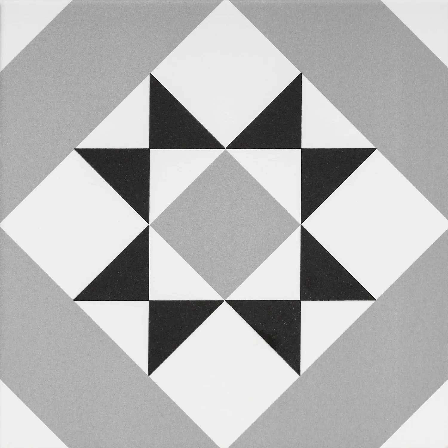 Fiore Diamond Black Porcelain Wall & Floor Tile 200 X 200mm - 0.52sqm Pack 4 Fiore Diamond Black Porcelain Wall & Floor Tile 200 X 200mm - 0.52sqm Pack - Image 2