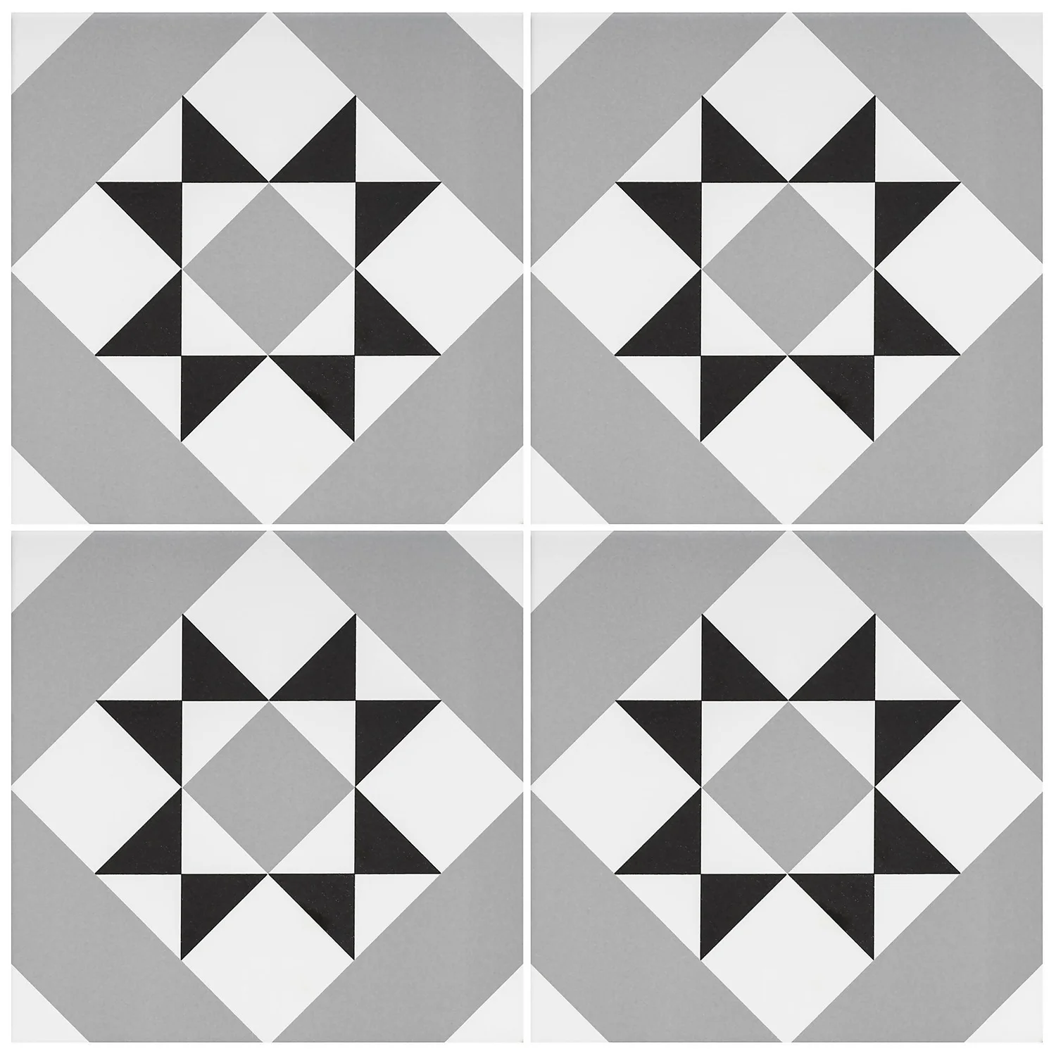 Fiore Diamond Black Porcelain Wall & Floor Tile 200 X 200mm - 0.52sqm Pack 5 Fiore Diamond Black Porcelain Wall & Floor Tile 200 X 200mm - 0.52sqm Pack - Image 3