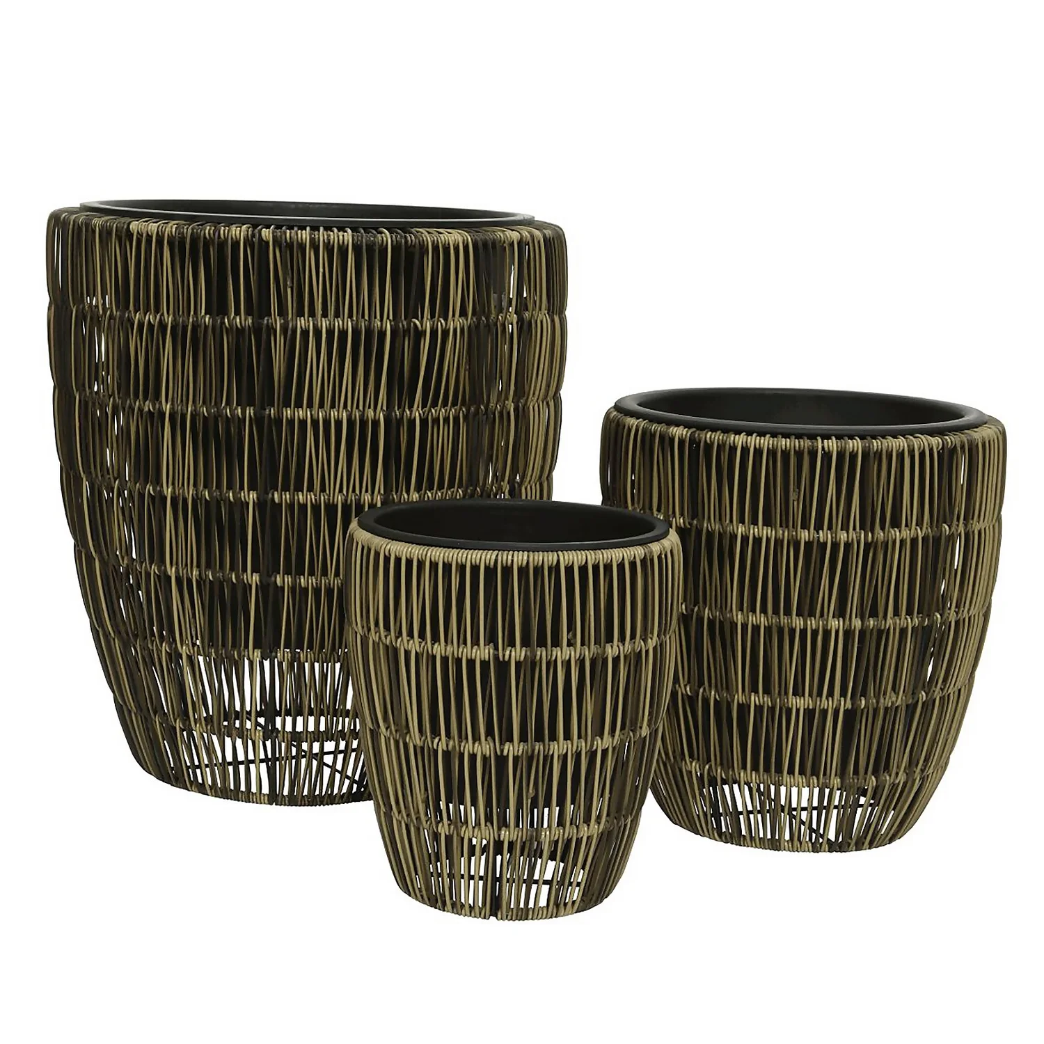 Kate Round Rattan Planter - Medium 5 Kate Round Rattan Planter - Medium - Image 3