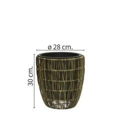 Kate Round Rattan Planter - Medium 9 Kate Round Rattan Planter - Medium -Sandtex Shop 13222499 8384934511132339