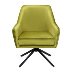 Pia Pleat Swivel Chair - Olive -Sandtex Shop 13222763 1904940701575036