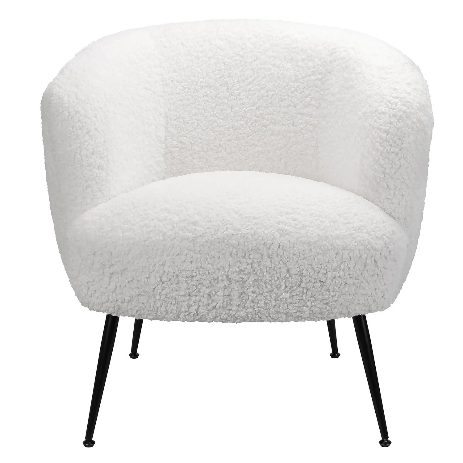 Tori Boucle Tub Chair - White 5 Tori Boucle Tub Chair - White - Image 3