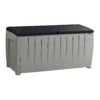 Keter Ace Outdoor Garden Storage Box 124 X 55 X 62.5 Cm - Grey And Black -Sandtex Shop 13432924 1414947994466640