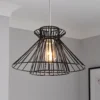 Dalston Wire Easy Fit Light Shade - Black -Sandtex Shop 13453792 1334915323256188