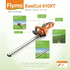 Flymo EasiCut 610XT Hedge Trimmer -Sandtex Shop 13524810 5224936857421032