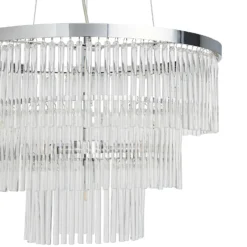 Highgate 3 Tier Pendant Light - Chrome -Sandtex Shop 13529594 1434945396556706