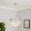 Highgate 3 Tier Pendant Light - Chrome -Sandtex Shop 13529594 2114945396404132