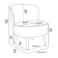 Amy Occasional Chair - Mustard -Sandtex Shop 13644151 2165009660498850