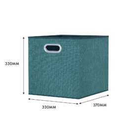 Clever Cube Fabric Insert - Set Of 2 - Jade Green -Sandtex Shop 13911395 1334981913069685