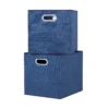 Clever Cube Fabric Insert - Set Of 2 - Steel Blue -Sandtex Shop 13911397 4204981912809495