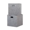 Clever Cube Fabric Insert - Set Of 2 - Woven Silver 2 Clever Cube Fabric Insert - Set Of 2 - Woven Silver -Sandtex Shop 13911399 1914981913156061