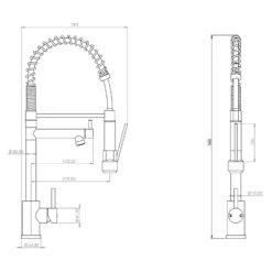 Rona Pull And Spray Tap - Brushed Steel 9 Rona Pull And Spray Tap - Brushed Steel -Sandtex Shop 13928923 1934998571304271