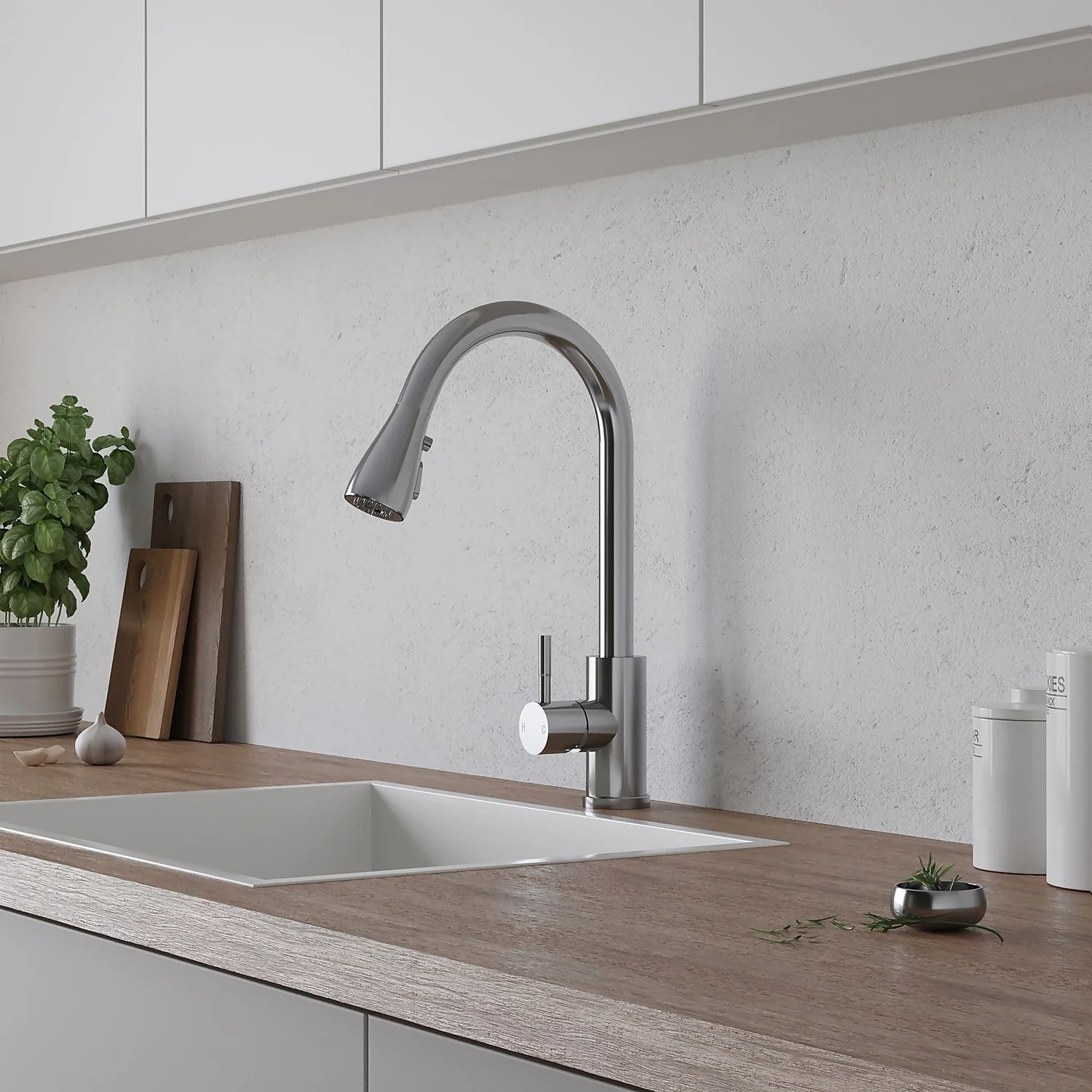 Leonie Pull And Spray Tap - Chrome 4 Leonie Pull And Spray Tap - Chrome - Image 2