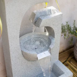Stylish Fountain Ango Falls Garden Water Feature With LEDs -Sandtex Shop 13947169 1755005844359029