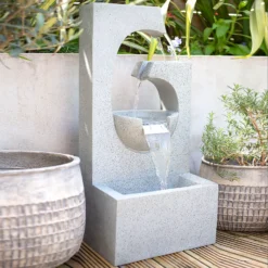 Stylish Fountain Ango Falls Garden Water Feature With LEDs -Sandtex Shop 13947169 4305005844444559