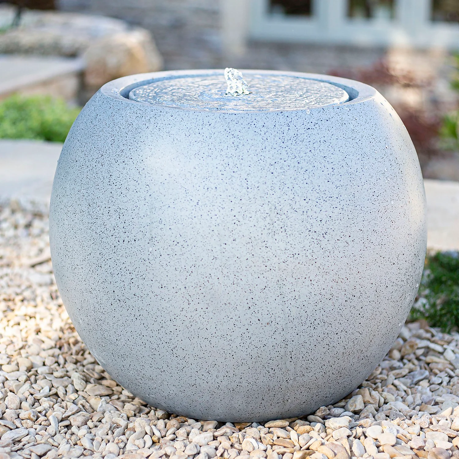 Stylish Fountain Nara Ripple Garden Water Feature With LEDs 5 Stylish Fountain Nara Ripple Garden Water Feature With LEDs - Image 3