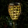 Homebase Edit Antique Gold Solar Moroccan Stake Light - 65cm -Sandtex Shop 13956310 8255002413812244