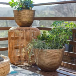 Suva Hammered Pot Bronze - 38cm -Sandtex Shop 13973655 8695011805727867