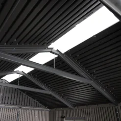 Lifetime 7x7ft Outdoor Storage Shed - Rough-Cut Grey -Sandtex Shop 13997403 1605000055011244