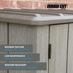 LIFETIME 1500L Vertical Storage Shed - Rough-Cut Brown -Sandtex Shop 13997404 4544999835315715