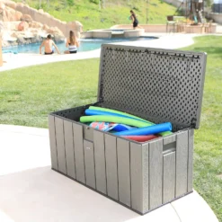 LIFETIME 568L Outdoor Storage Deck Box - Rough-Cut Brown 15 LIFETIME 568L Outdoor Storage Deck Box - Rough-Cut Brown -Sandtex Shop 13997406 2834999835394333