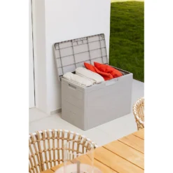 Toomax Garden Storage Box 160L - Warm Grey -Sandtex Shop 13997480 1085004537305487