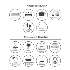 EGGER HOME Brown Perganti Walnut 8mm Aqua+ Laminate Flooring -Sandtex Shop 13999105 2095014868716668