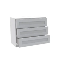 House Beautiful Realm Wide Chest Of Drawers - White Shaker (W) 900mm X (H) 756mm -Sandtex Shop 13999806 1115007599212362