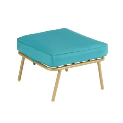 Omari Metal Garden Corner Sofa Set - Teal & Gold -Sandtex Shop 14005699 1405022704726583