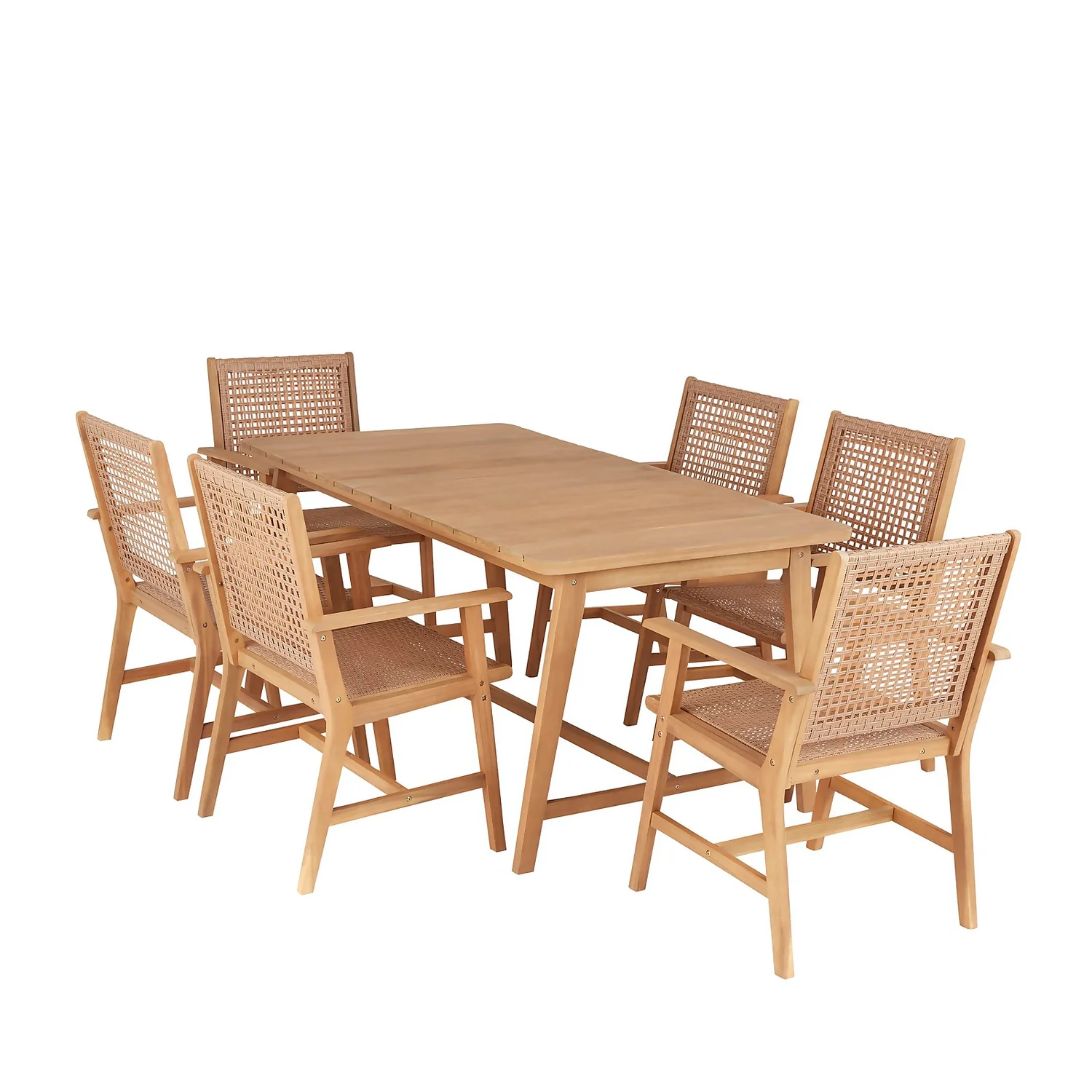 Miri 6 Seater Wooden Garden Dining Set 4 Miri 6 Seater Wooden Garden Dining Set - Image 2