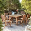 Miri 6 Seater Wooden Garden Dining Set -Sandtex Shop 14183988 5445022106456815