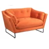 The Snuggler Button Chair - Burnt Orange -Sandtex Shop 14202653 1165045747564445