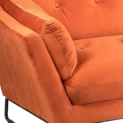 The Snuggler Button Chair - Burnt Orange -Sandtex Shop 14202653 1355045747772726