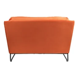 The Snuggler Button Chair - Burnt Orange -Sandtex Shop 14202653 1755045747671212