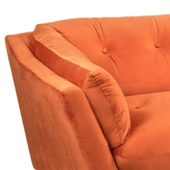 The Snuggler Button Chair - Burnt Orange -Sandtex Shop 14202653 2045045747718858