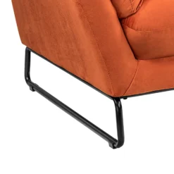 The Snuggler Button Chair - Burnt Orange -Sandtex Shop 14202653 7485045747835612