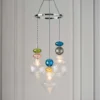 Elgin Cluster Pendant Ceiling Light - Multicoloured & Chrome -Sandtex Shop 14301808 1985038439364414