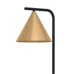 Eglo Narices Floor Lamp - Black & Brushed Brass -Sandtex Shop 14302958 1355038223595285