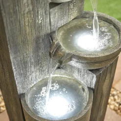 Stylish Fountain Ash Columns Water Feature With LEDs -Sandtex Shop 14519359 9495047822654713
