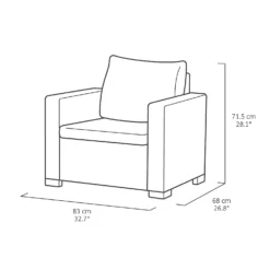 Keter California 2 Seater Outdoor Balcony Deluxe Garden Furniture Set - Graphite With Grey Cushions 16 Keter California 2 Seater Outdoor Balcony Deluxe Garden Furniture Set - Graphite With Grey Cushions -Sandtex Shop 14539592 1535041802417805